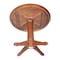International Concepts Round 36 in Round Top Pedestal Table, 28.9 inH, Espresso, 36 in W, 36 in L, 29.9 in H, Wood K581-36RT-27B - alternate 2